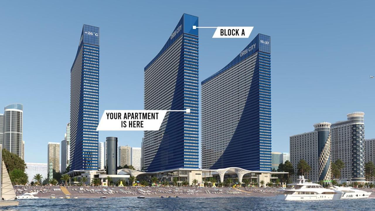 Only Front Sea View, No Side View, Wonderful Panorama, High Floor, Location Guarantee Aparthotel Batumi Exterior photo